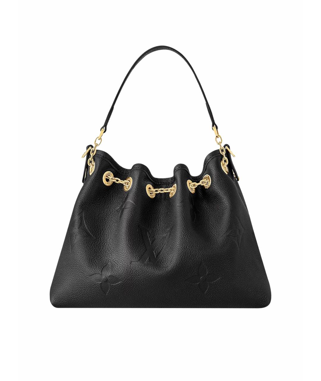 LOUIS VUITTON Черная кожаная сумка через плечо, фото 1