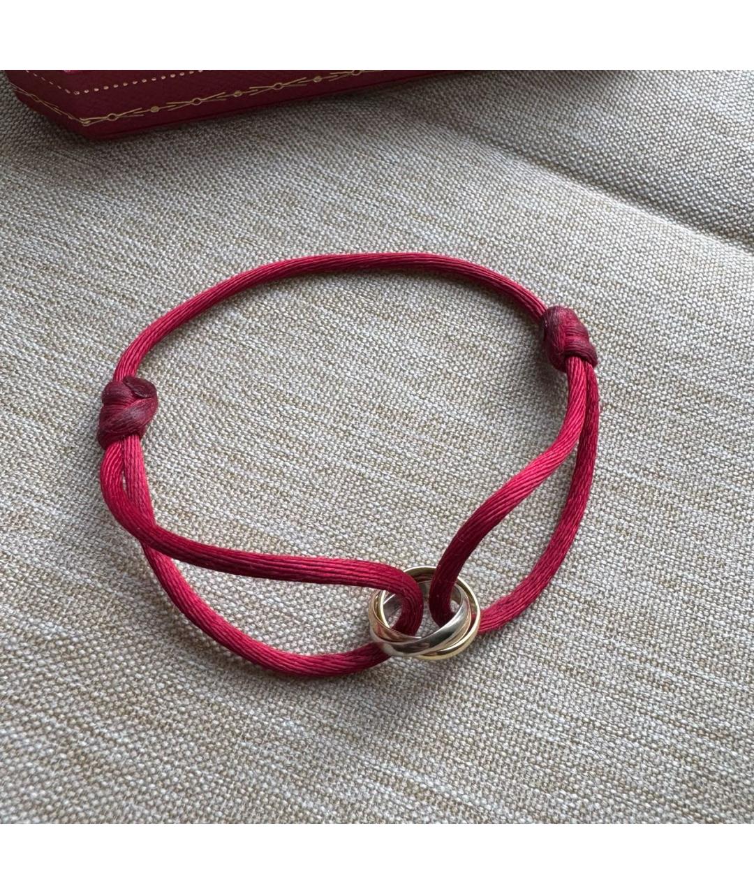 CARTIER Бордовый браслет из желтого золота, фото 2