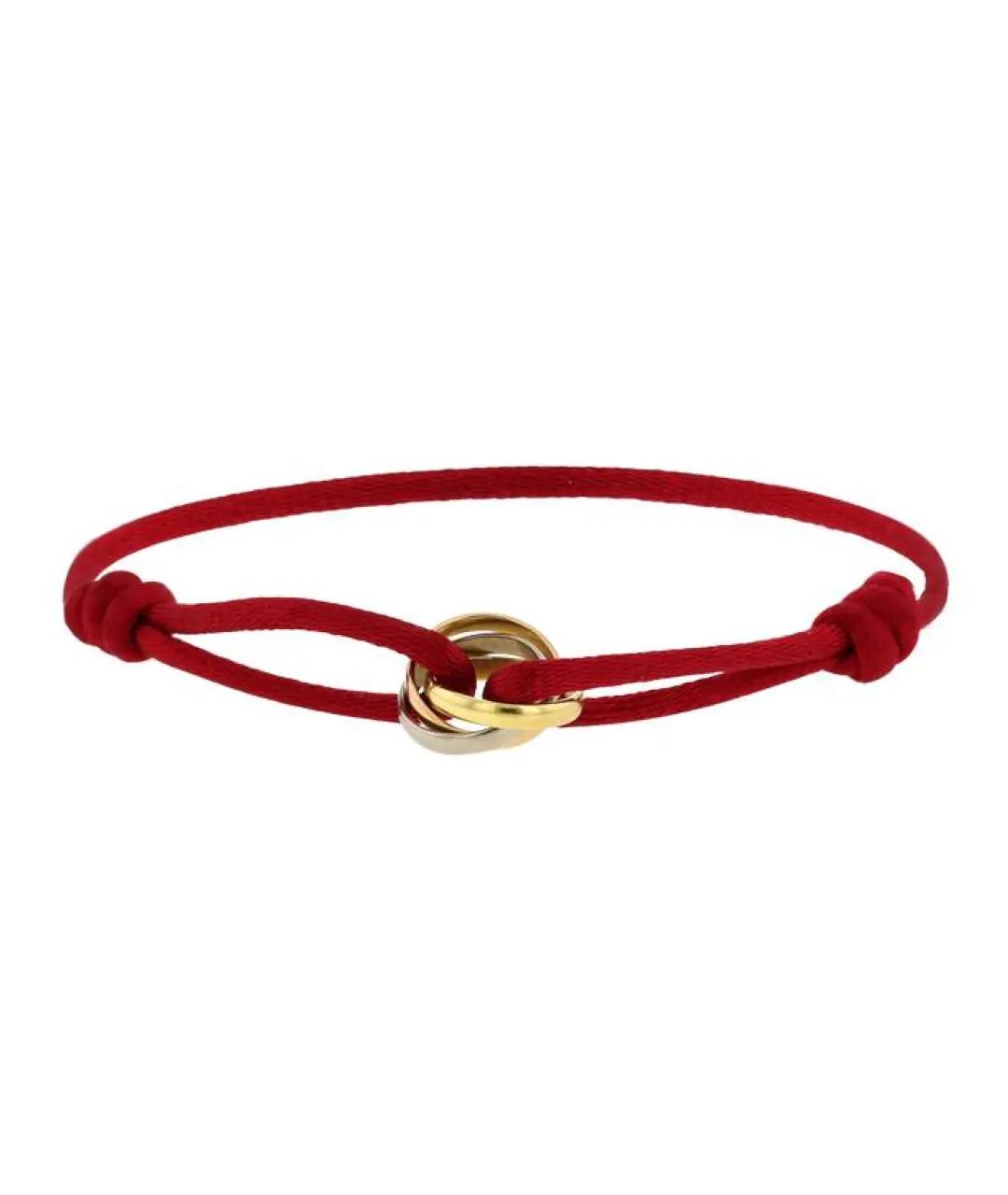 CARTIER Бордовый браслет из желтого золота, фото 1