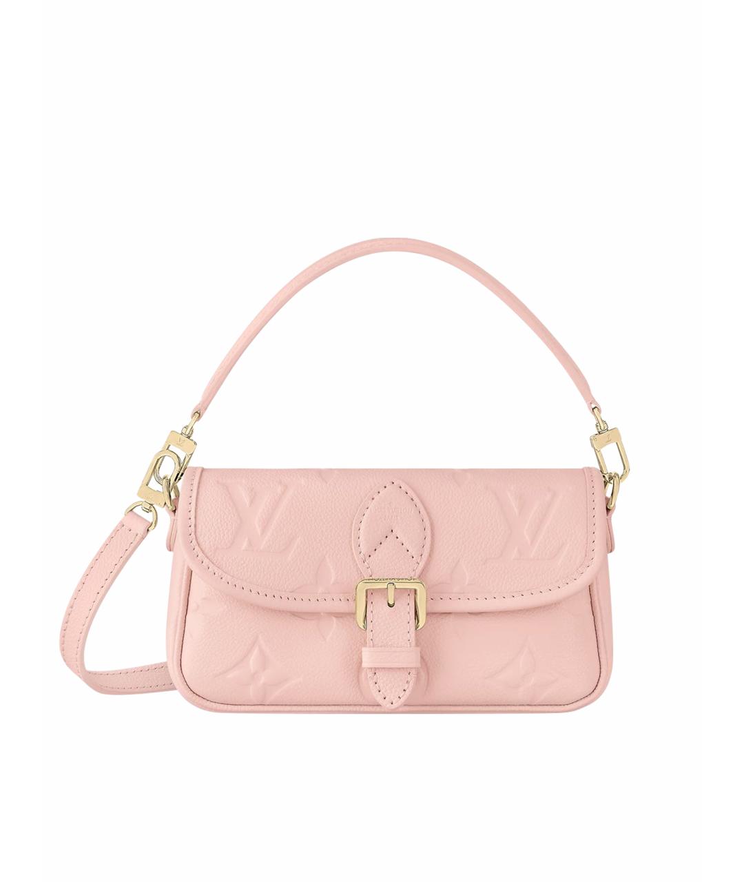 LOUIS VUITTON Розовая кожаная сумка с короткими ручками, фото 1