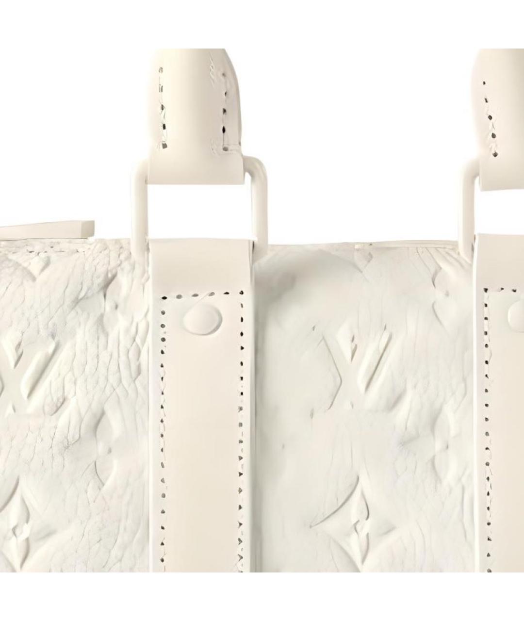 LOUIS VUITTON Белая кожаная сумка на плечо, фото 2