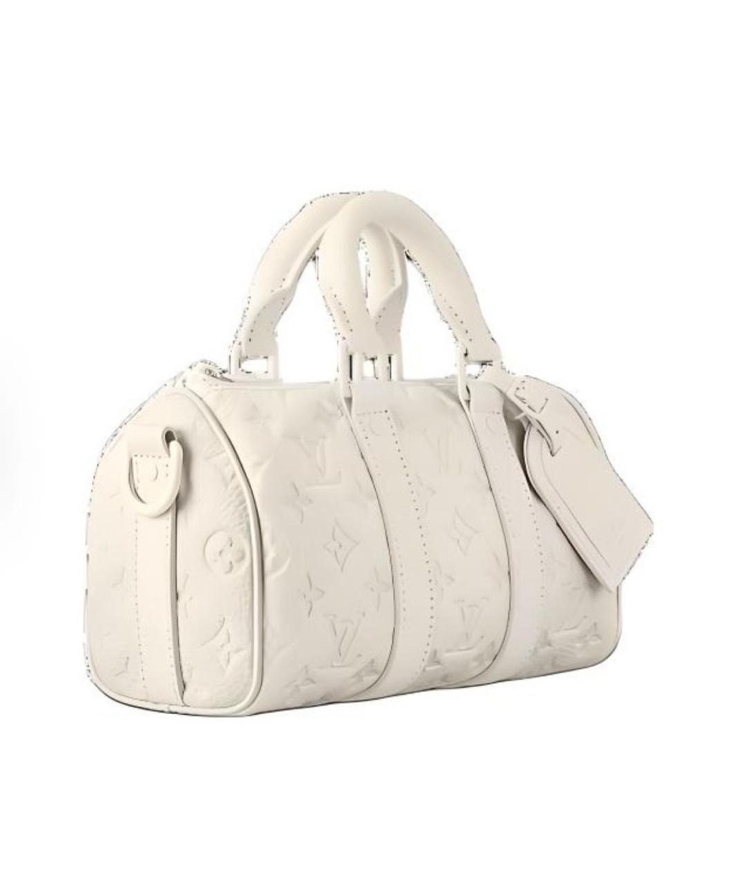 LOUIS VUITTON Белая кожаная сумка на плечо, фото 5