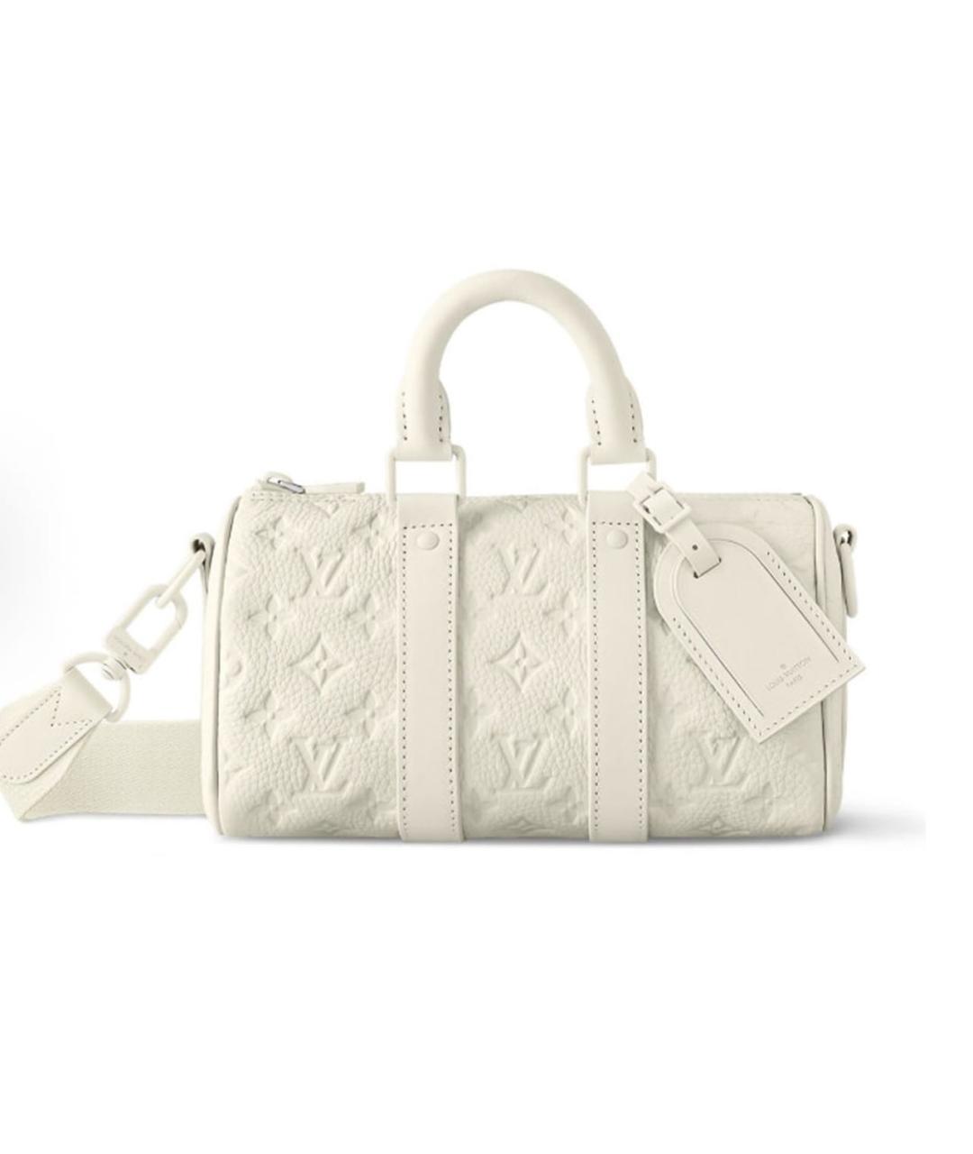 LOUIS VUITTON Белая кожаная сумка на плечо, фото 6