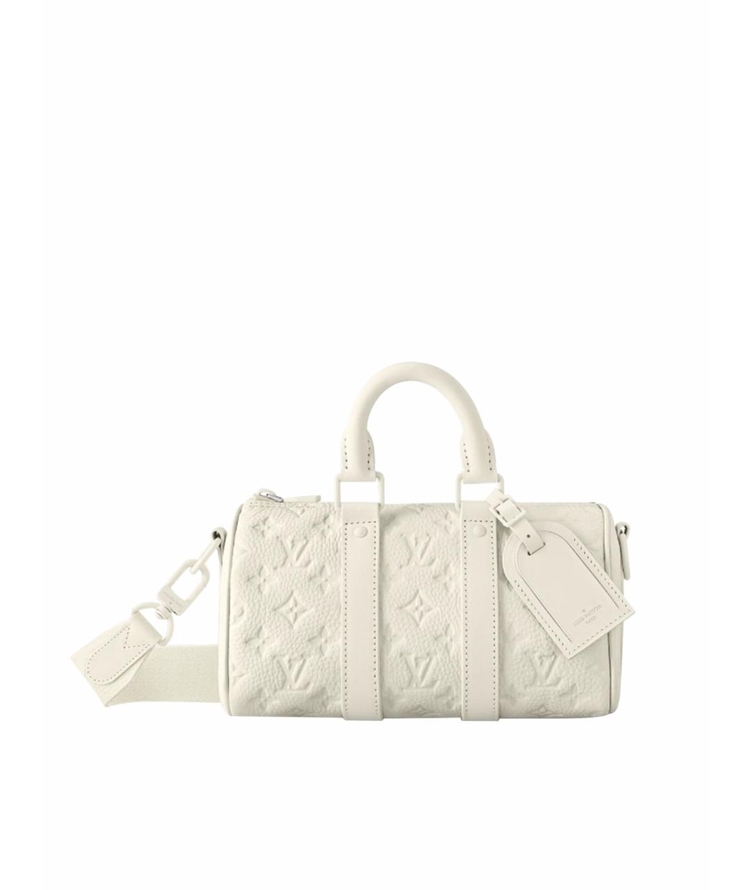 LOUIS VUITTON Белая кожаная сумка на плечо, фото 1