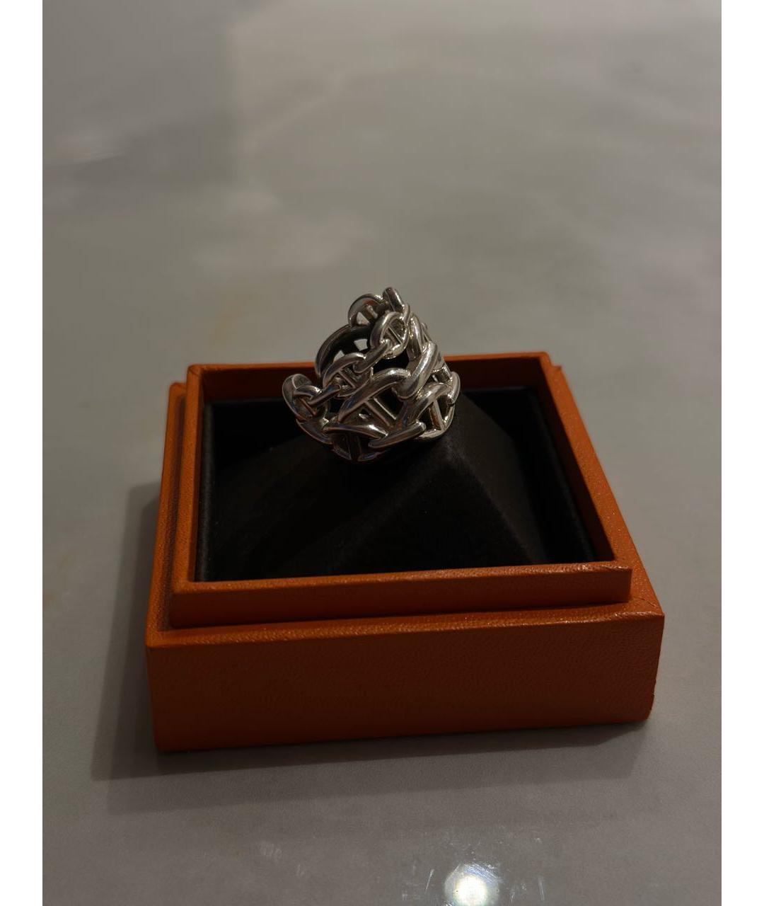 HERMES Серебряное серебряное кольцо, фото 4