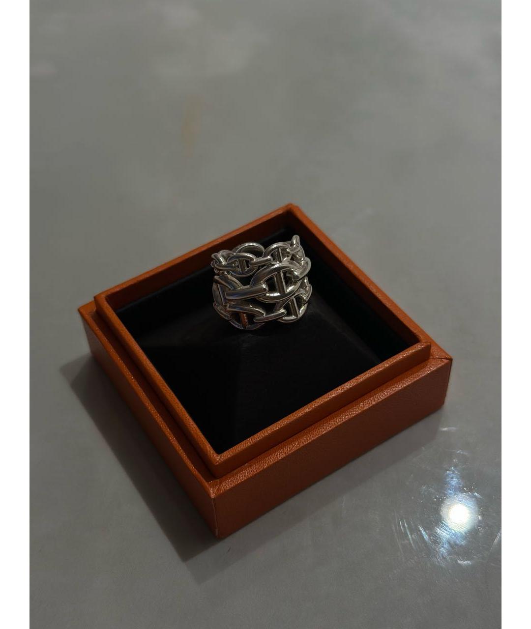 HERMES Серебряное серебряное кольцо, фото 6