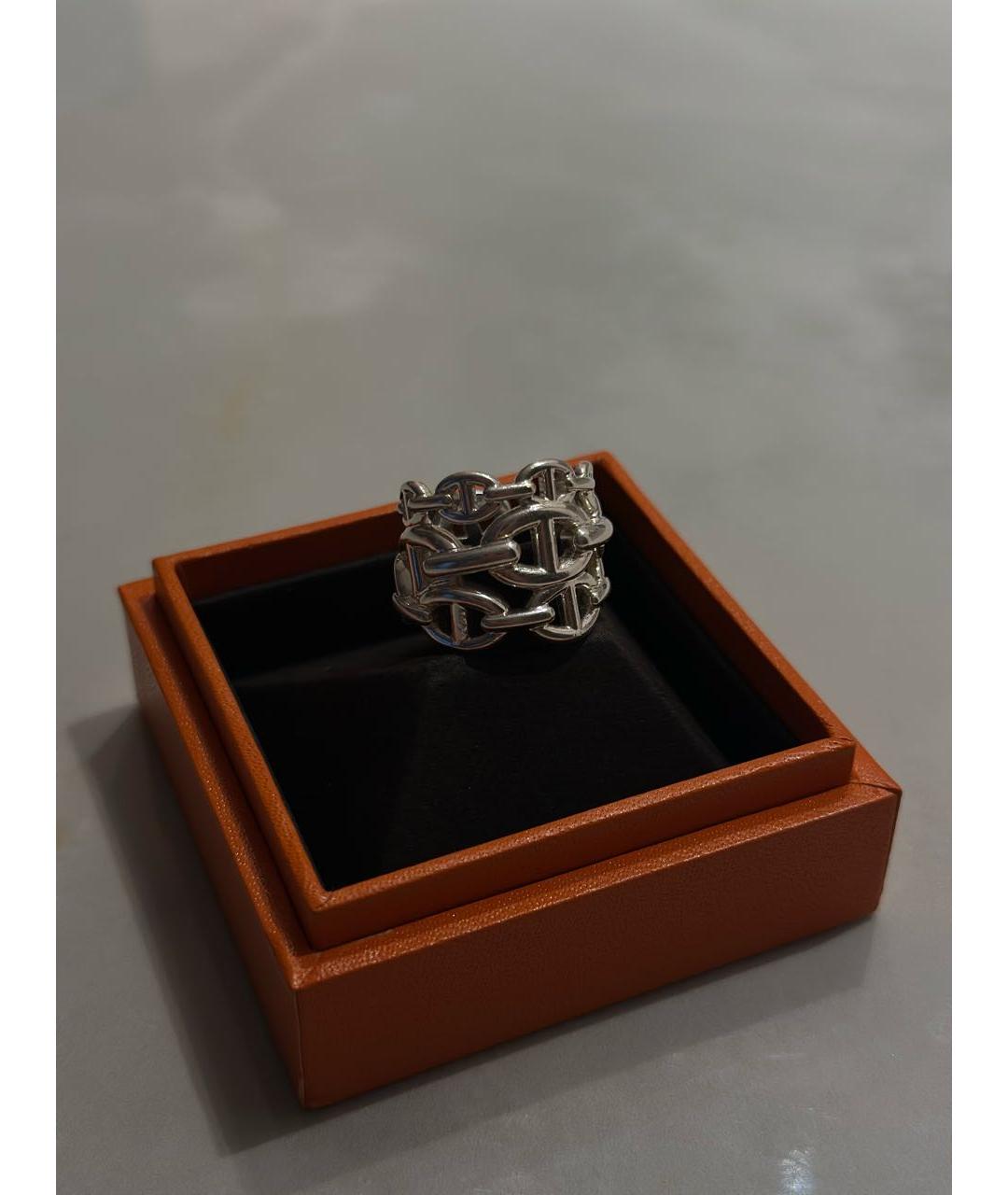 HERMES Серебряное серебряное кольцо, фото 2