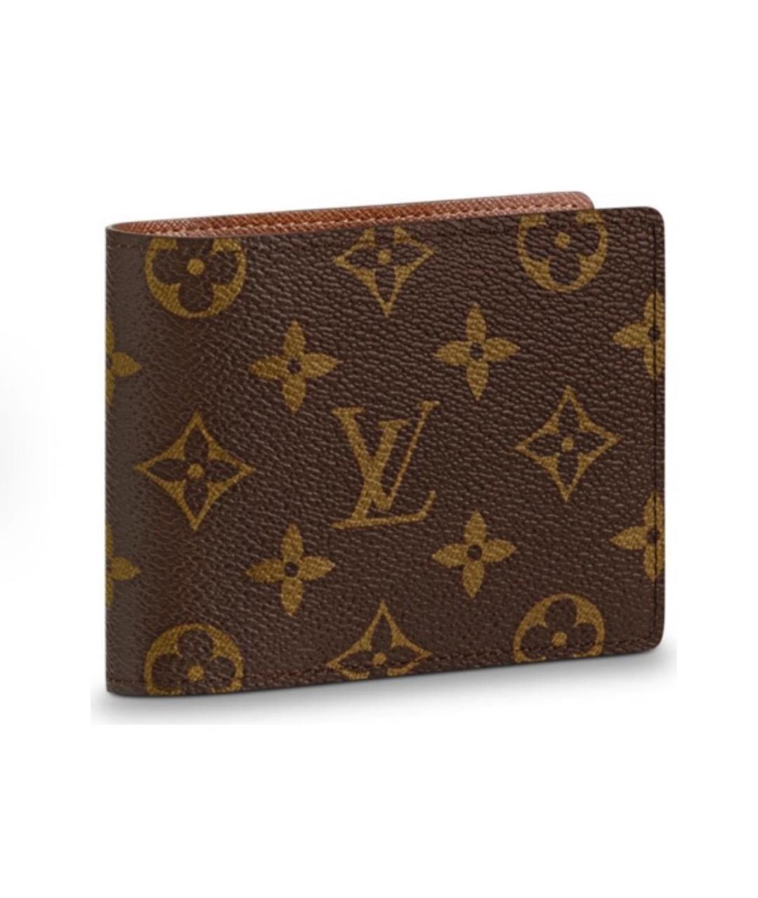 LOUIS VUITTON Коричневый кошелек, фото 6