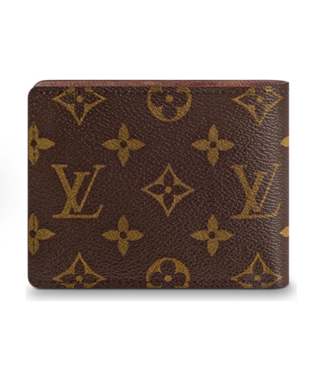 LOUIS VUITTON Коричневый кошелек, фото 3