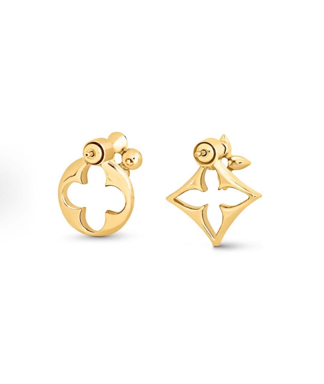 LOUIS VUITTON Золотые серьги, фото 3