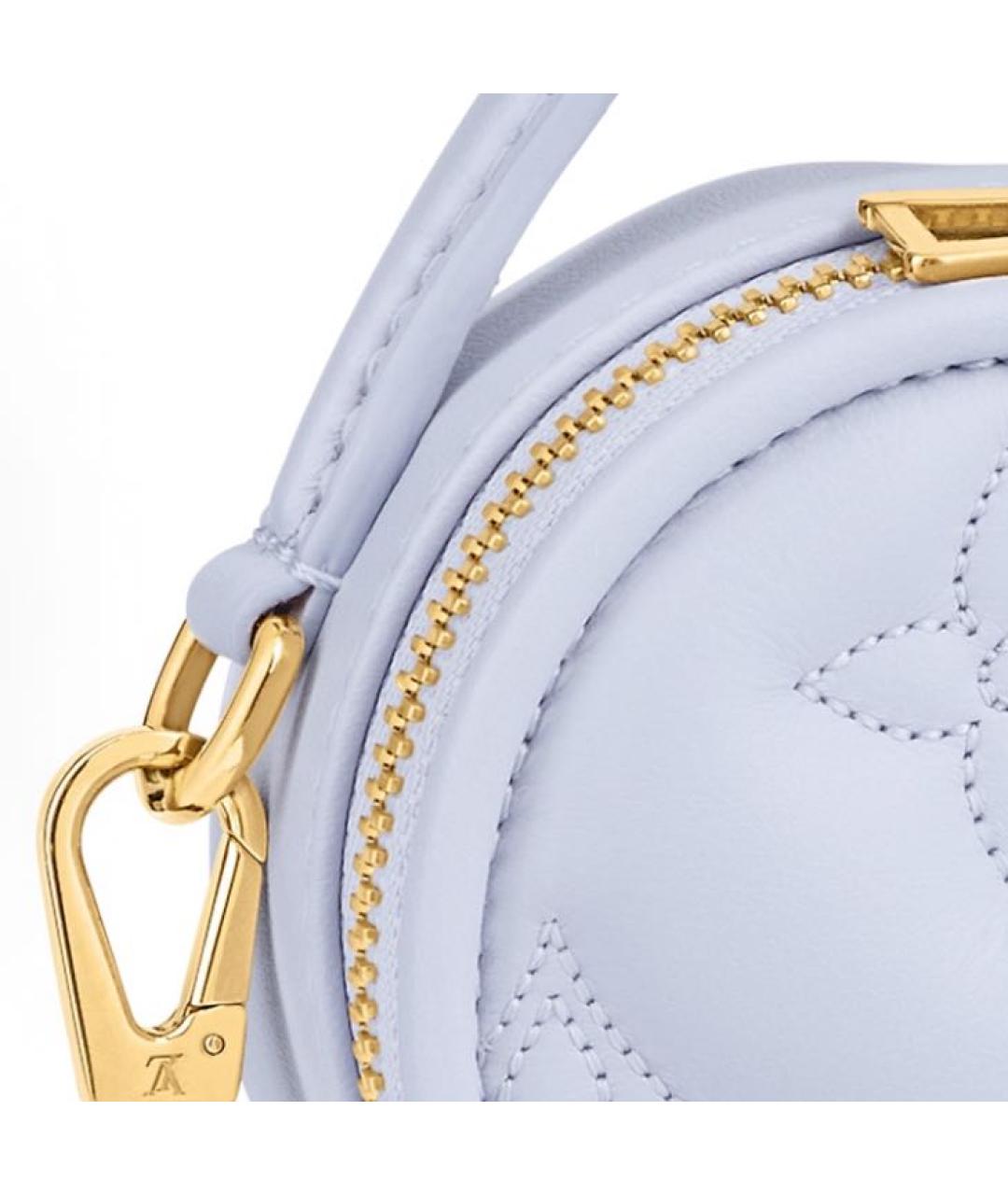 LOUIS VUITTON Фиолетовая кожаная сумка с короткими ручками, фото 4