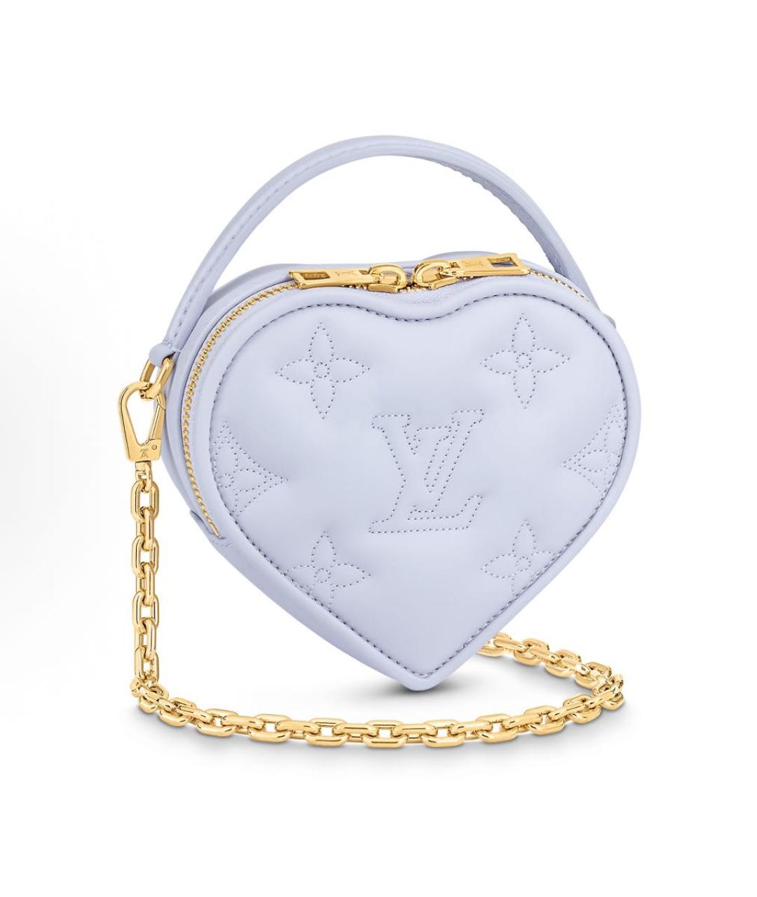 LOUIS VUITTON Фиолетовая кожаная сумка с короткими ручками, фото 5
