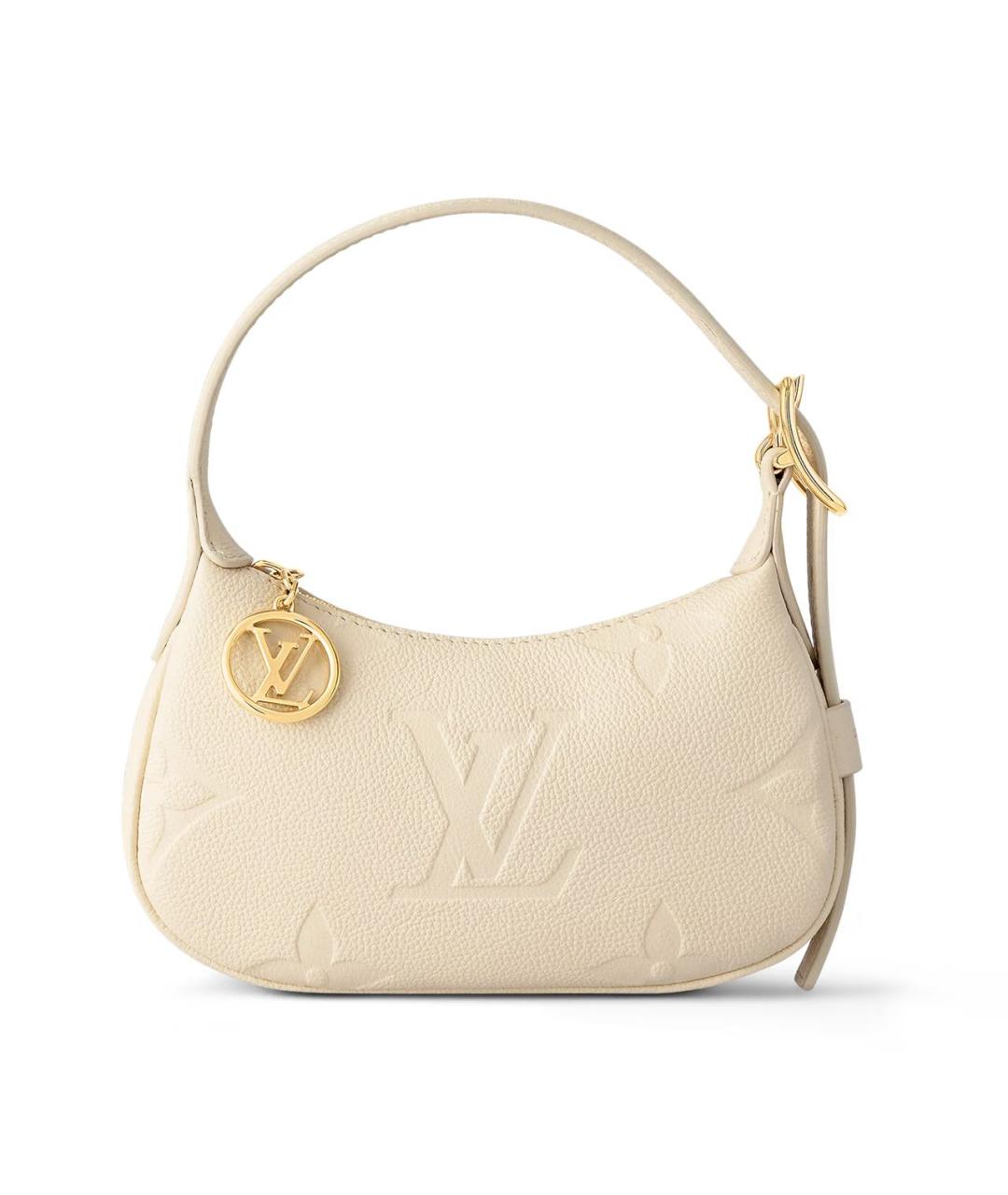 LOUIS VUITTON Бежевая сумка с короткими ручками, фото 8