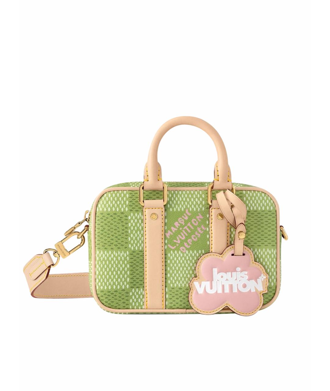 LOUIS VUITTON Зеленая сумка с короткими ручками, фото 1