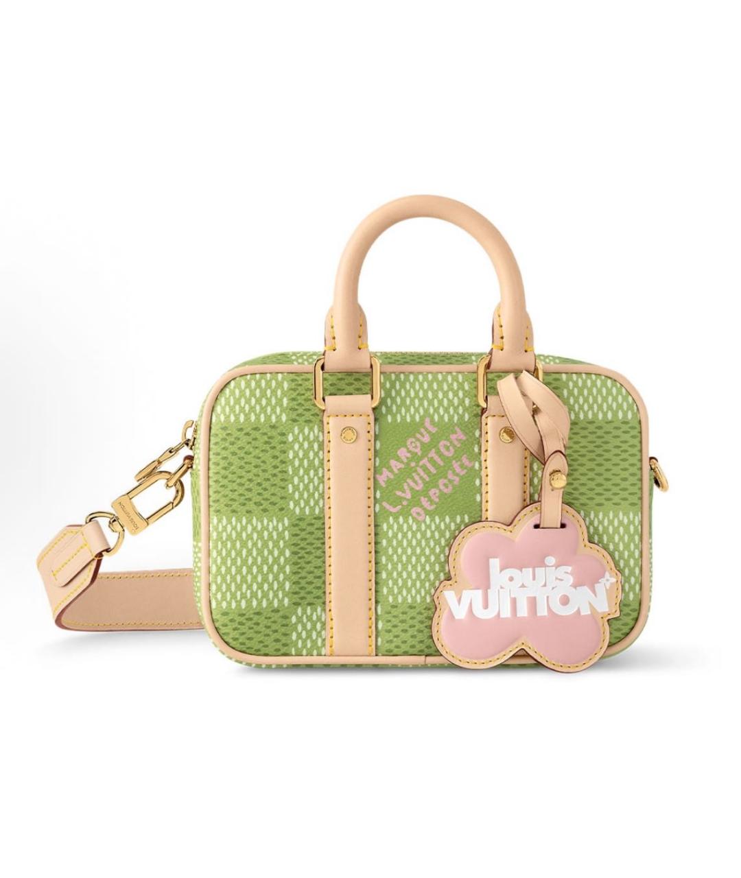 LOUIS VUITTON Зеленая сумка с короткими ручками, фото 6