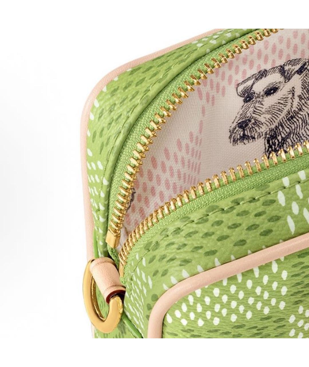 LOUIS VUITTON Зеленая сумка с короткими ручками, фото 4