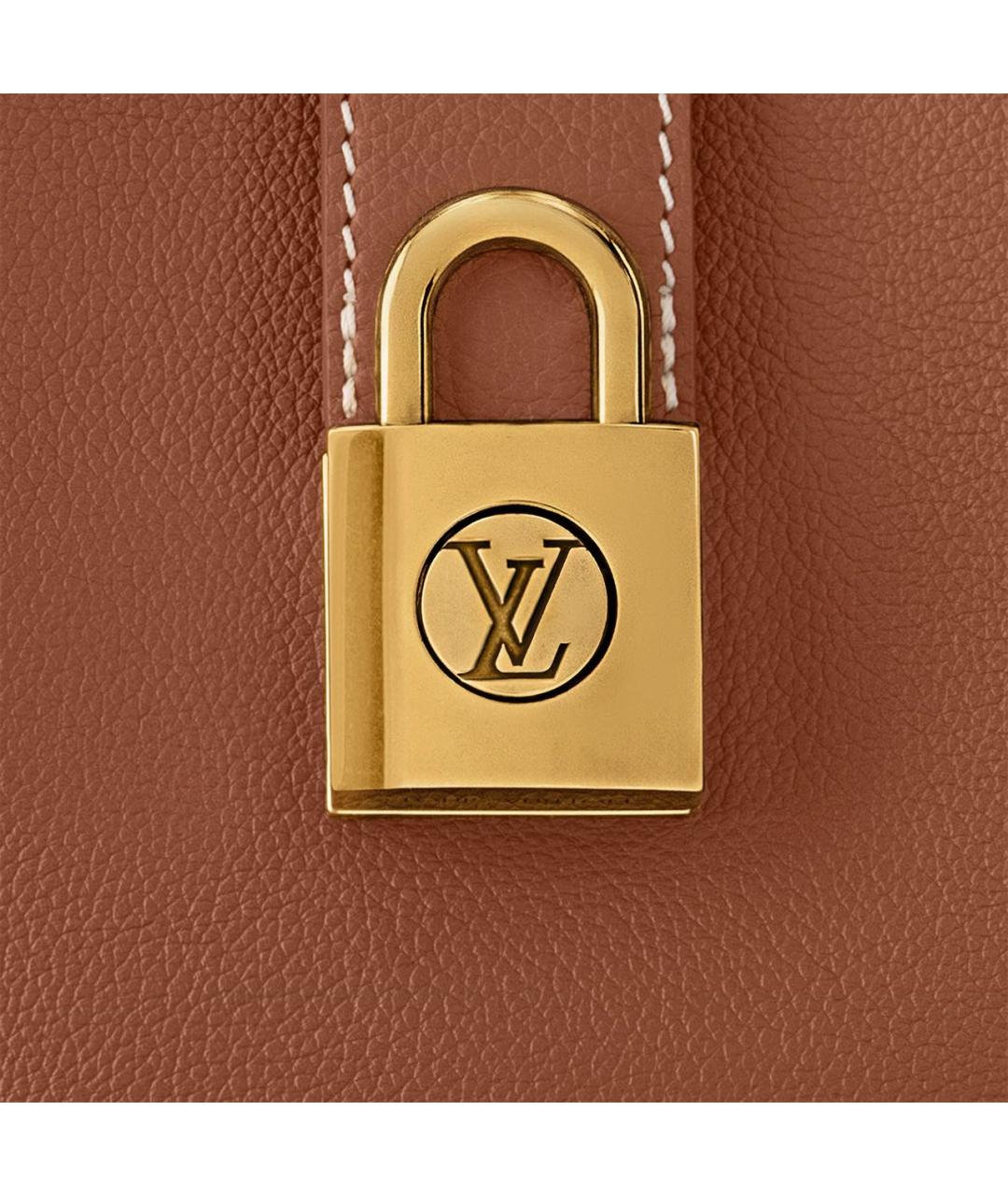 LOUIS VUITTON Коричневая сумка с короткими ручками, фото 4