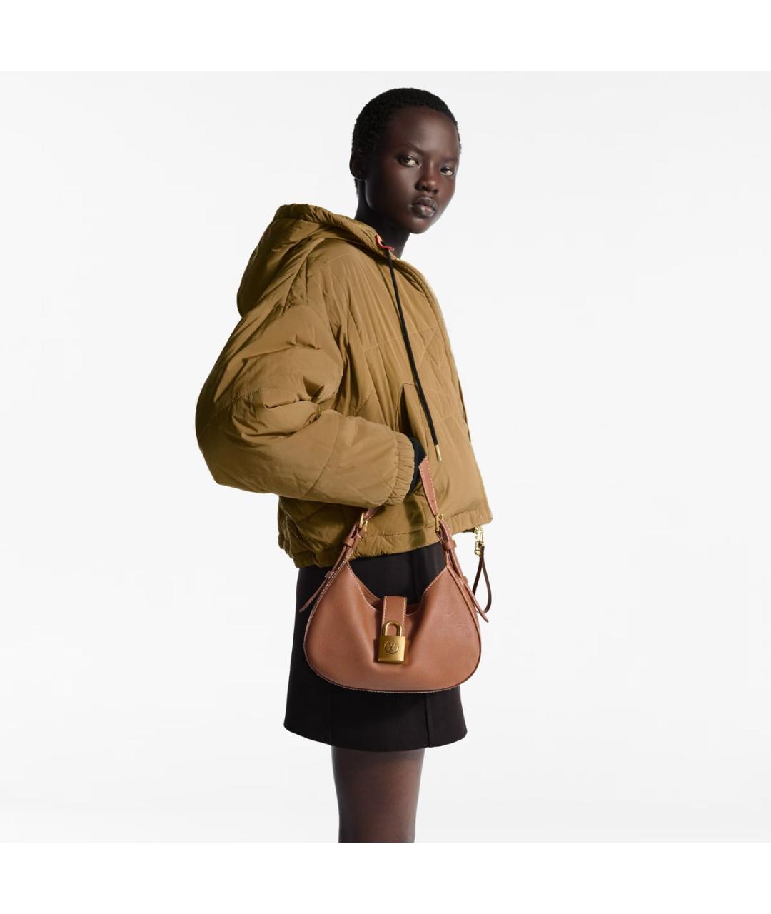 LOUIS VUITTON Коричневая сумка с короткими ручками, фото 6