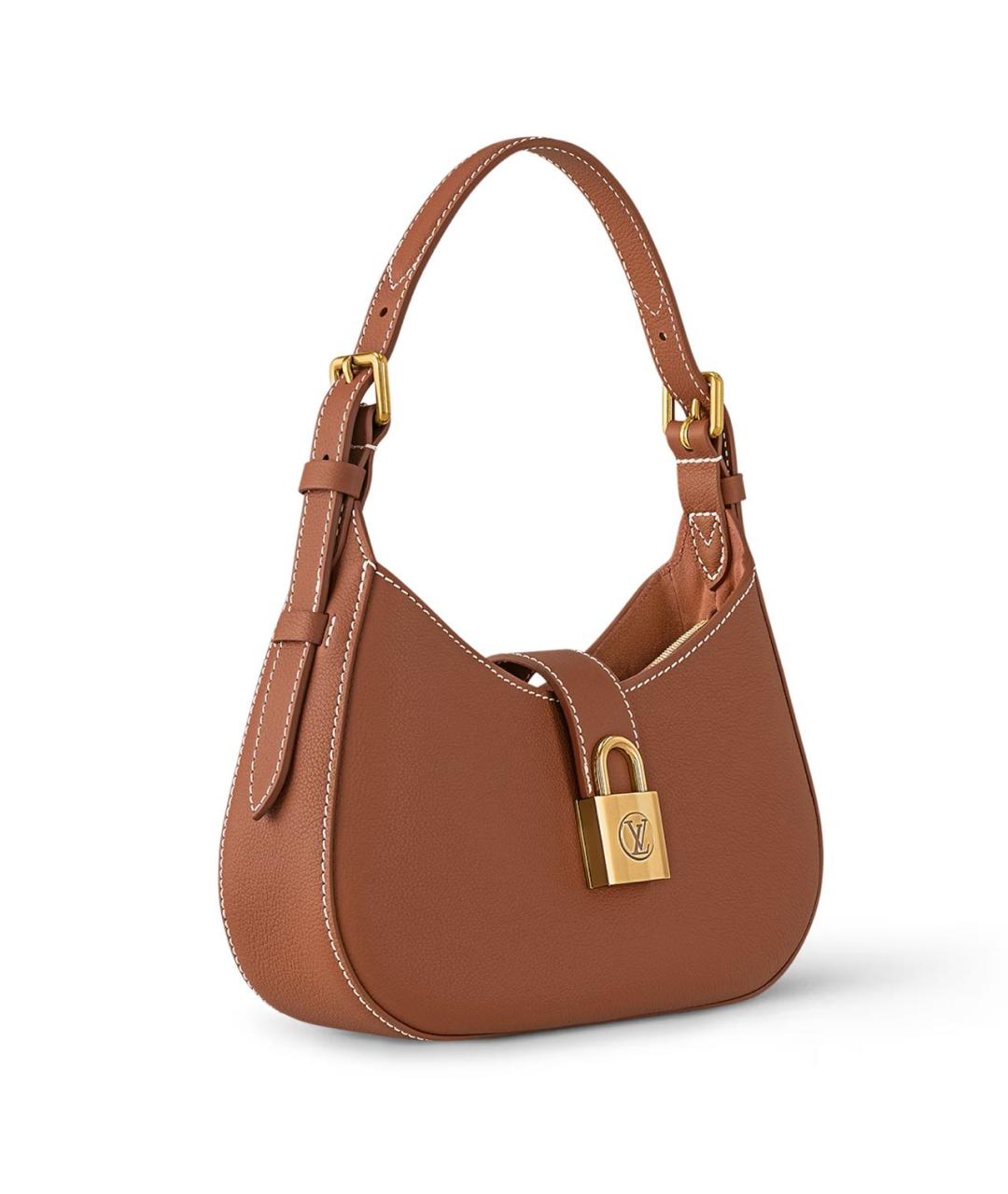 LOUIS VUITTON Коричневая сумка с короткими ручками, фото 3