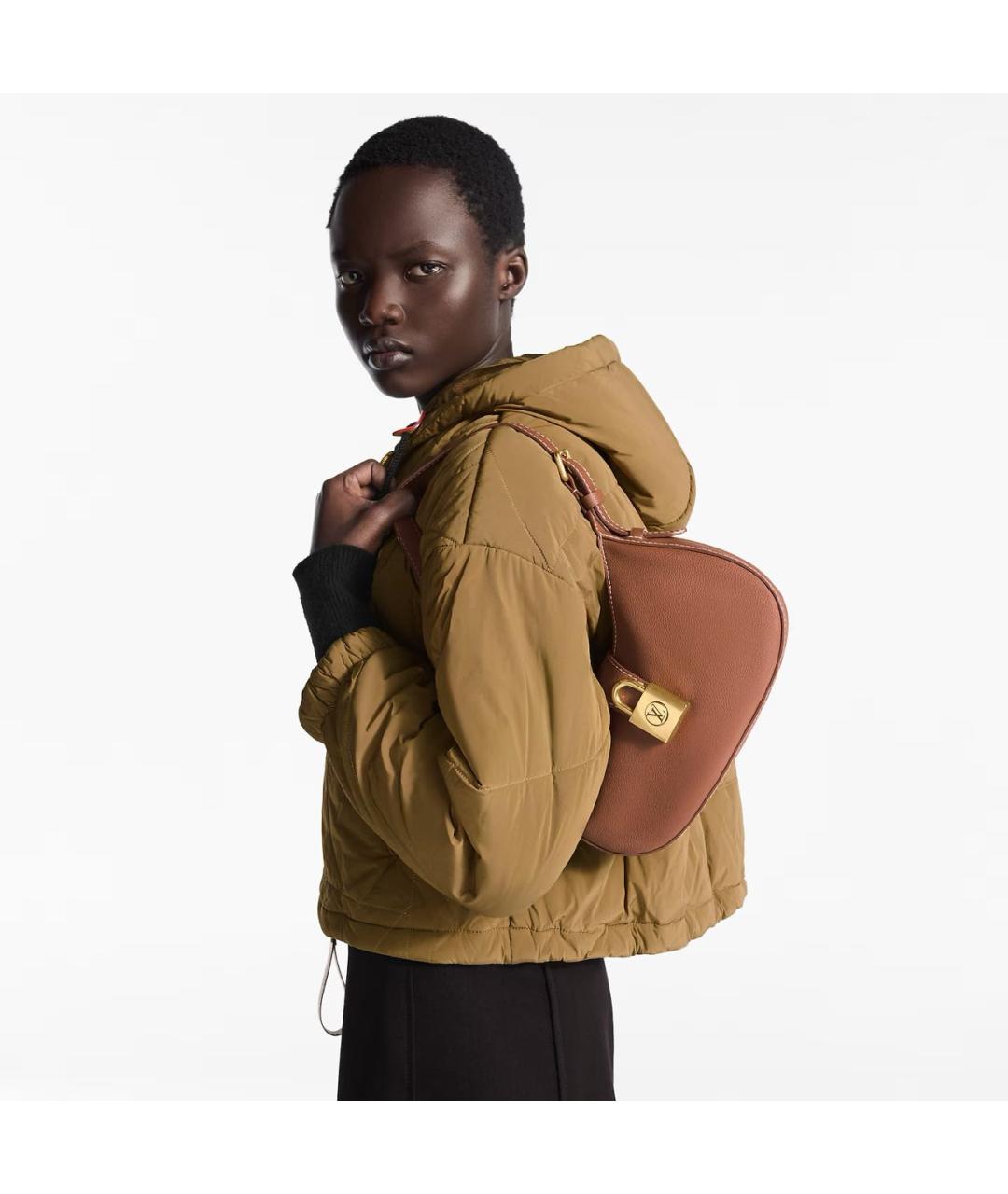 LOUIS VUITTON Коричневая сумка с короткими ручками, фото 7