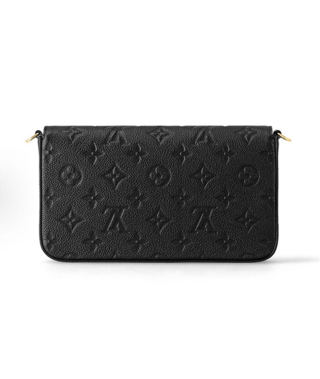 LOUIS VUITTON Черная кожаная сумка через плечо, фото 2