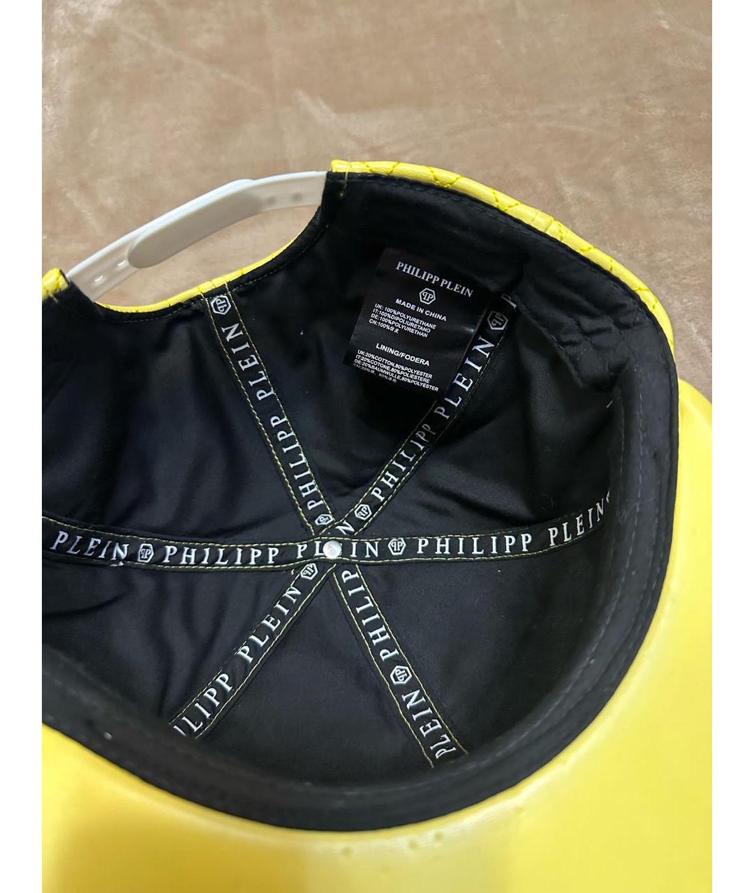 PHILIPP PLEIN Желтая кепка/бейсболка, фото 6