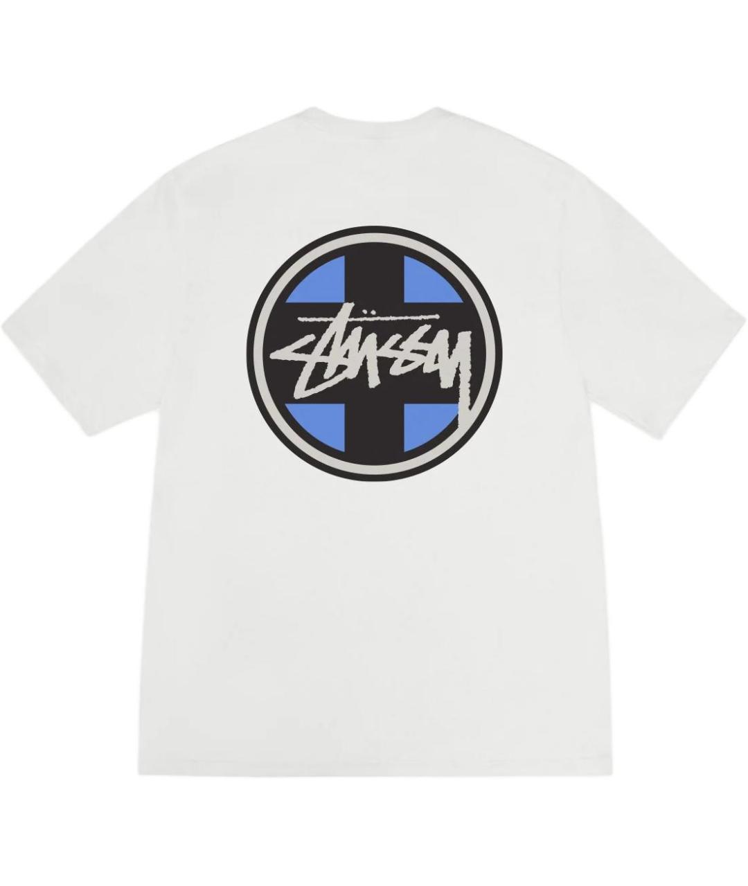 STUSSY Белая футболка, фото 2