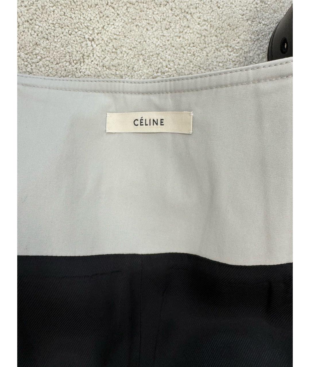 CELINE Серая хлопковая юбка миди, фото 3