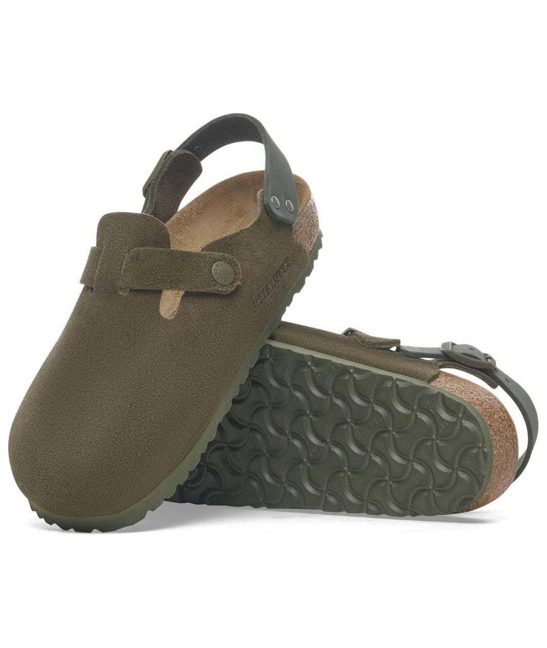BIRKENSTOCK Зеленые сабо, фото 5