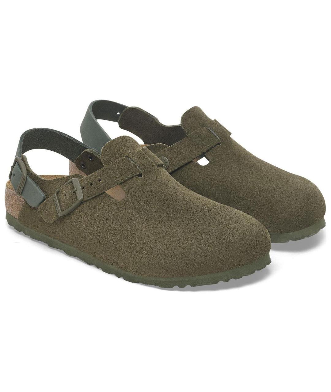 BIRKENSTOCK Зеленые сабо, фото 3