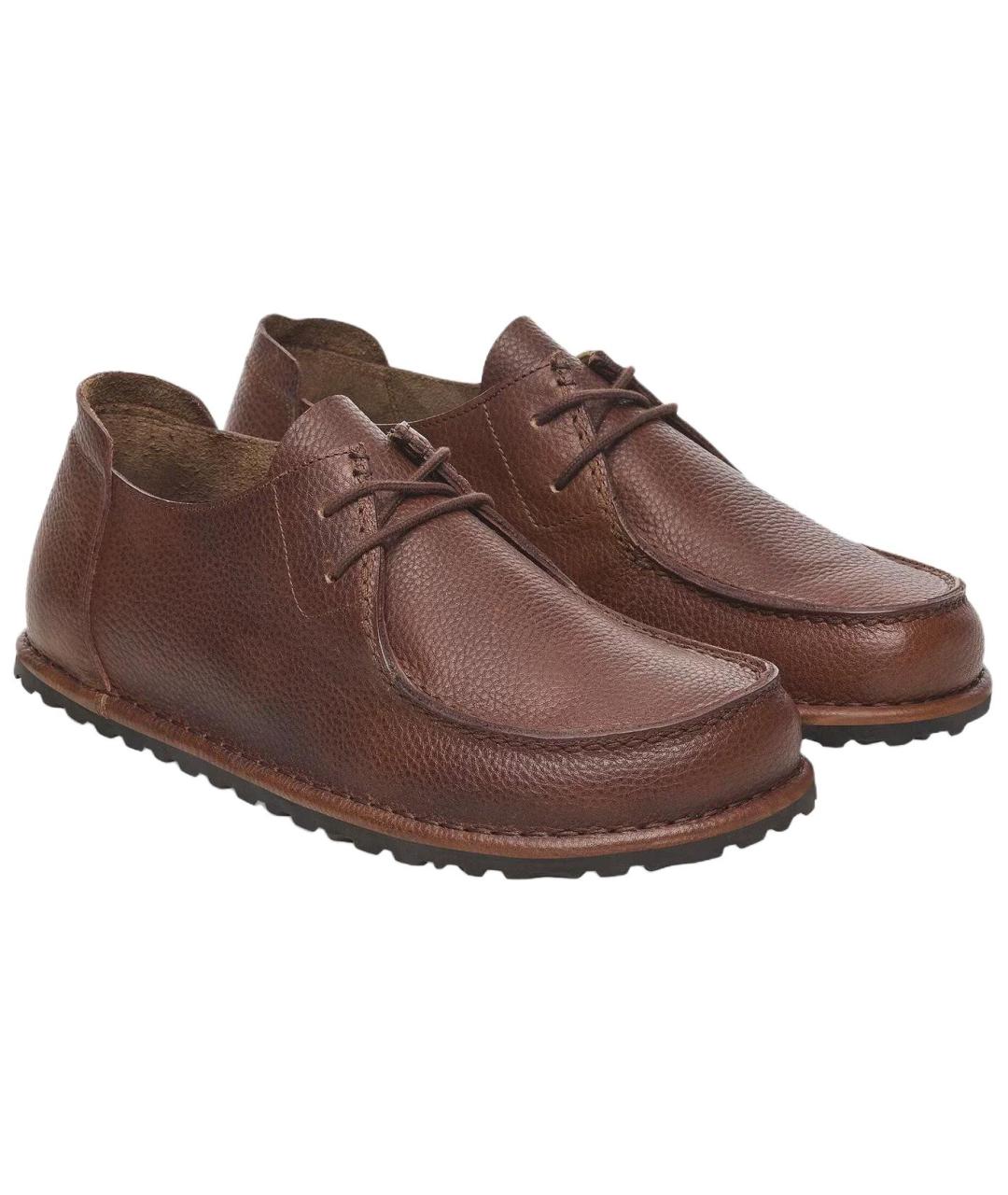 BIRKENSTOCK Коричневые кожаные лоферы, фото 4