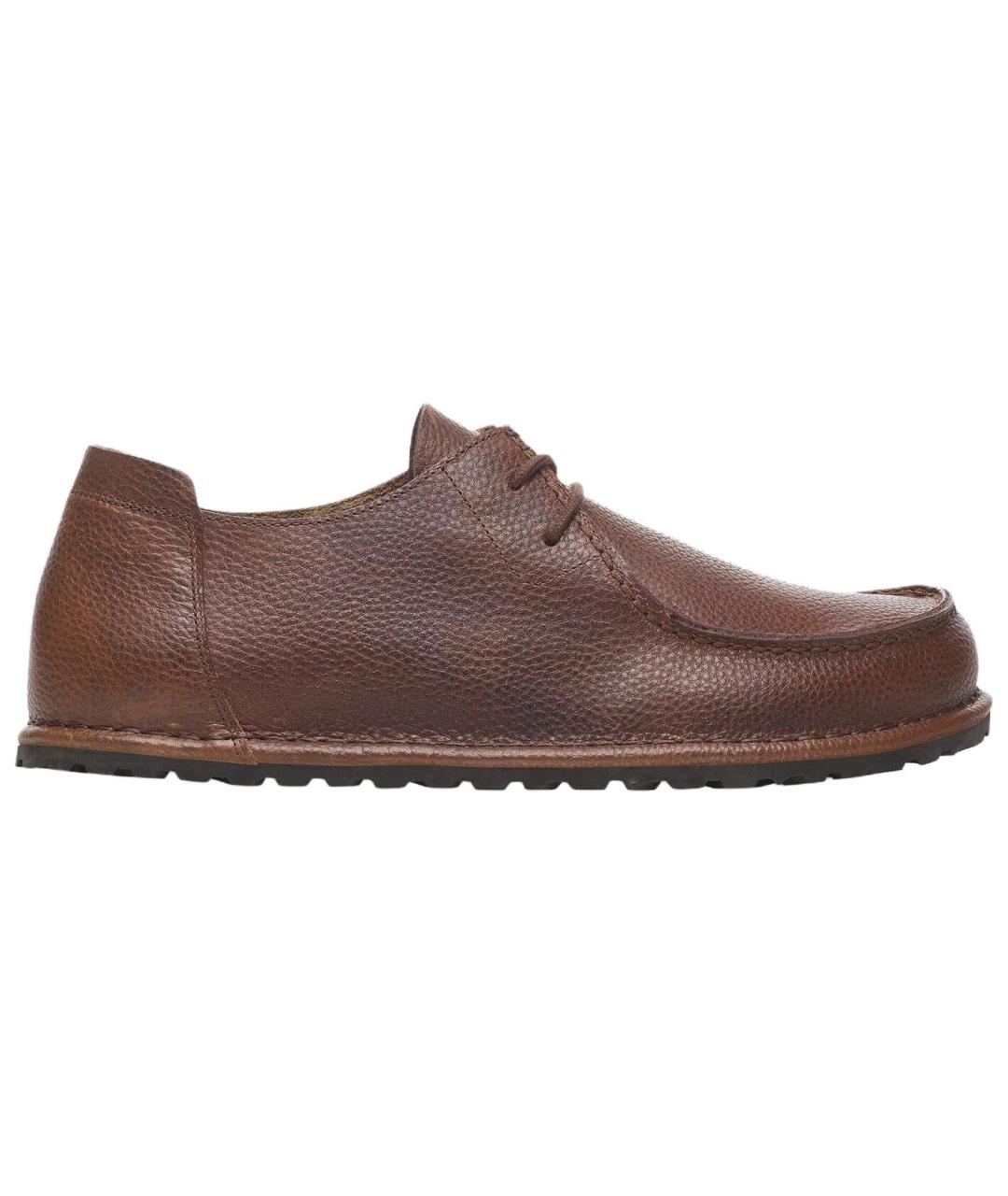BIRKENSTOCK Коричневые кожаные лоферы, фото 1