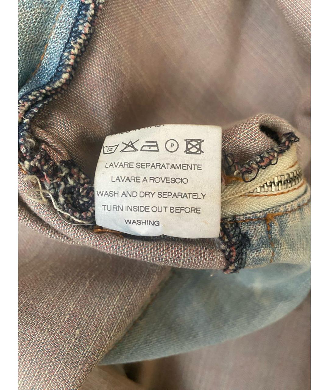 VIVIENNE WESTWOOD Голубая деним юбка мини, фото 6