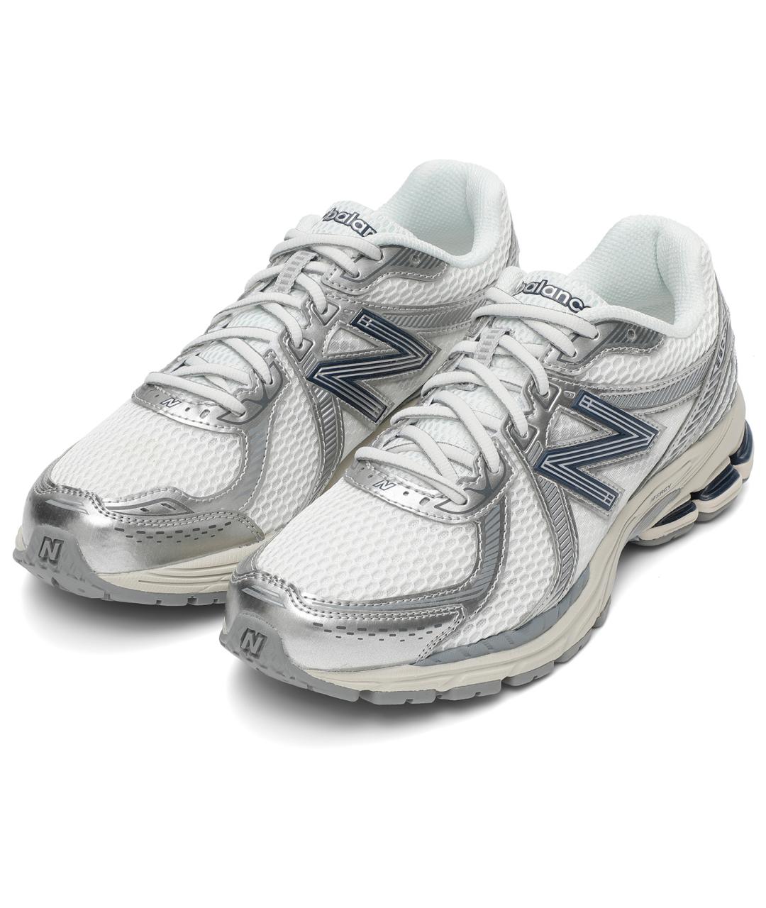 NEW BALANCE Серебряные кроссовки, фото 3