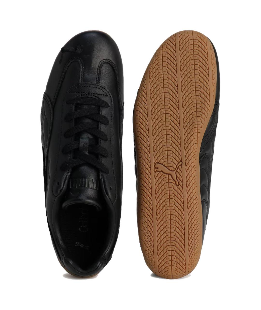 PUMA Черные кожаные кроссовки, фото 4