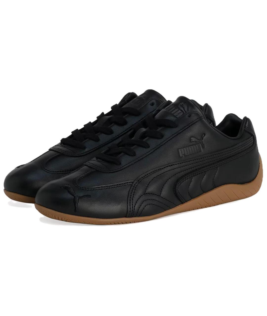 PUMA Черные кожаные кроссовки, фото 3
