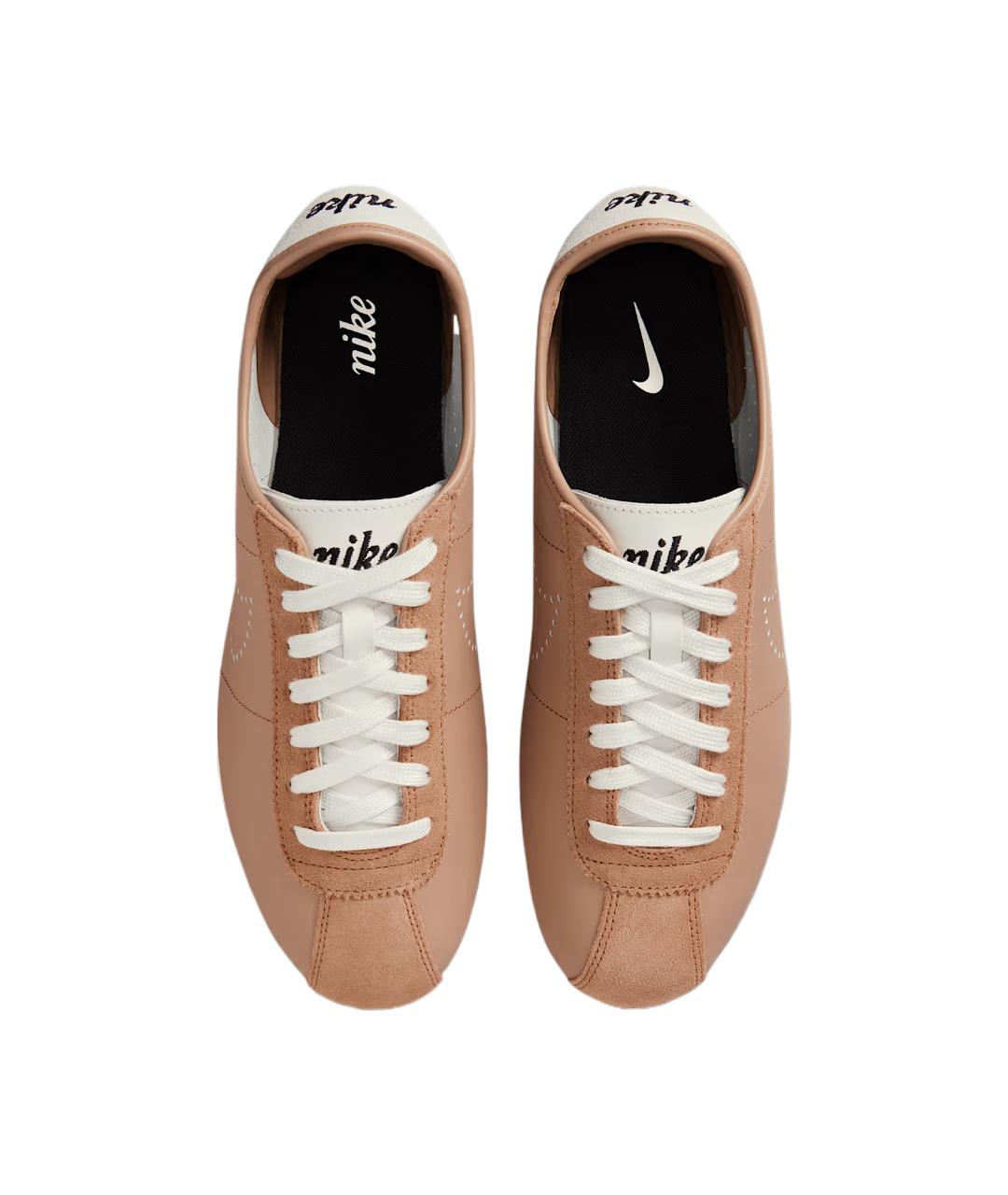 NIKE Коричневые кожаные кроссовки, фото 4