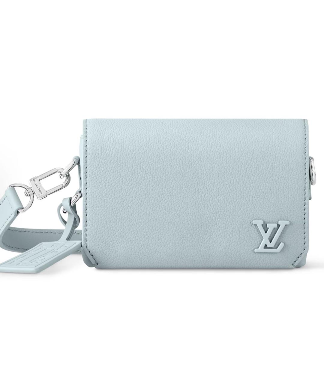 LOUIS VUITTON Голубая сумка через плечо, фото 5
