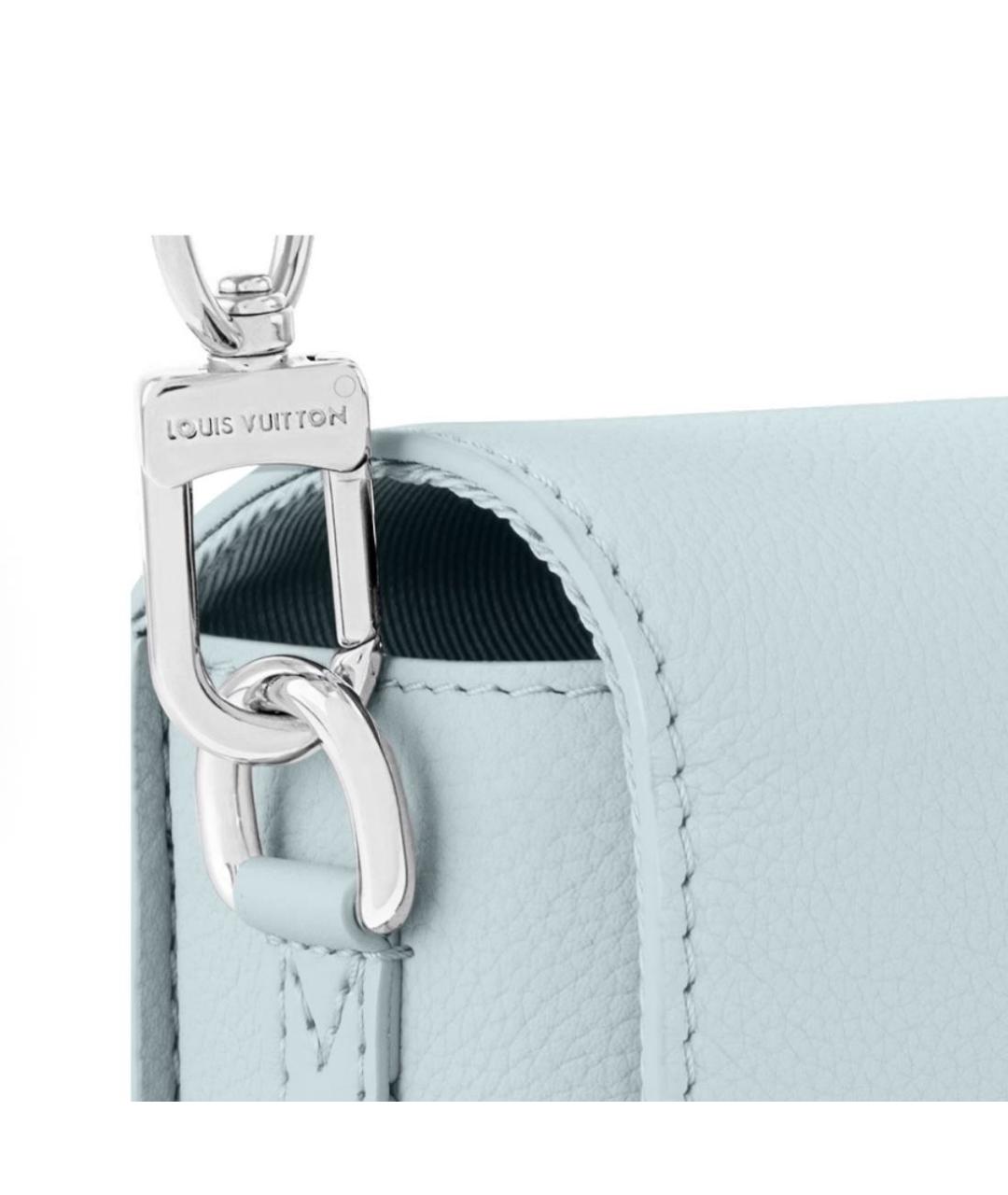 LOUIS VUITTON Голубая сумка через плечо, фото 4