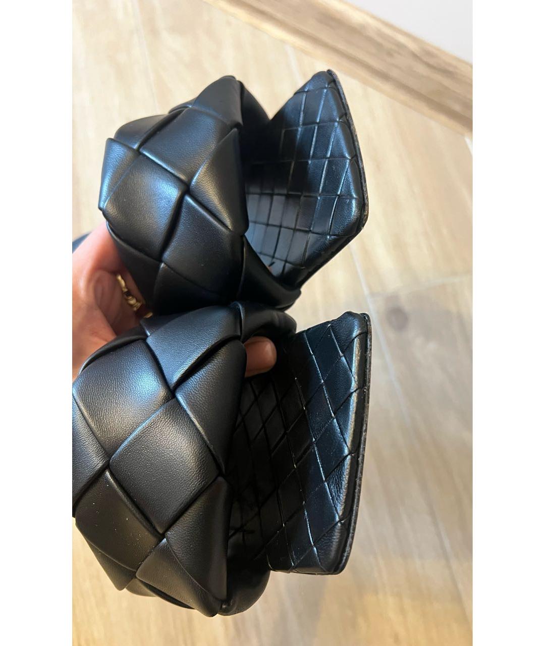 BOTTEGA VENETA Черные кожаные мюли, фото 3