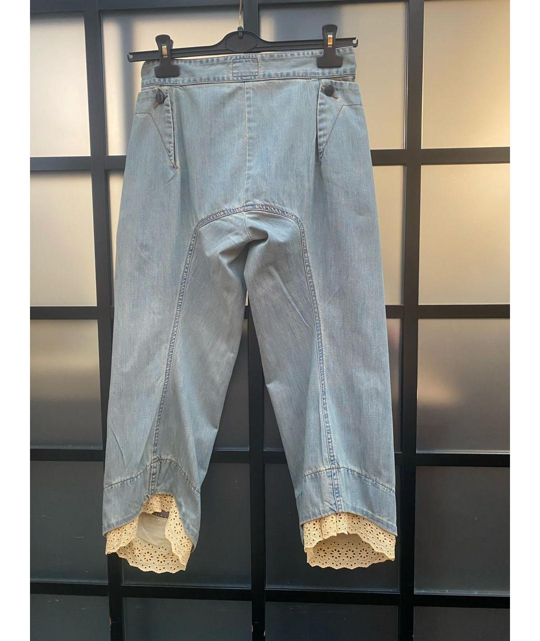 VIVIENNE WESTWOOD Голубые деним бриджи, фото 2