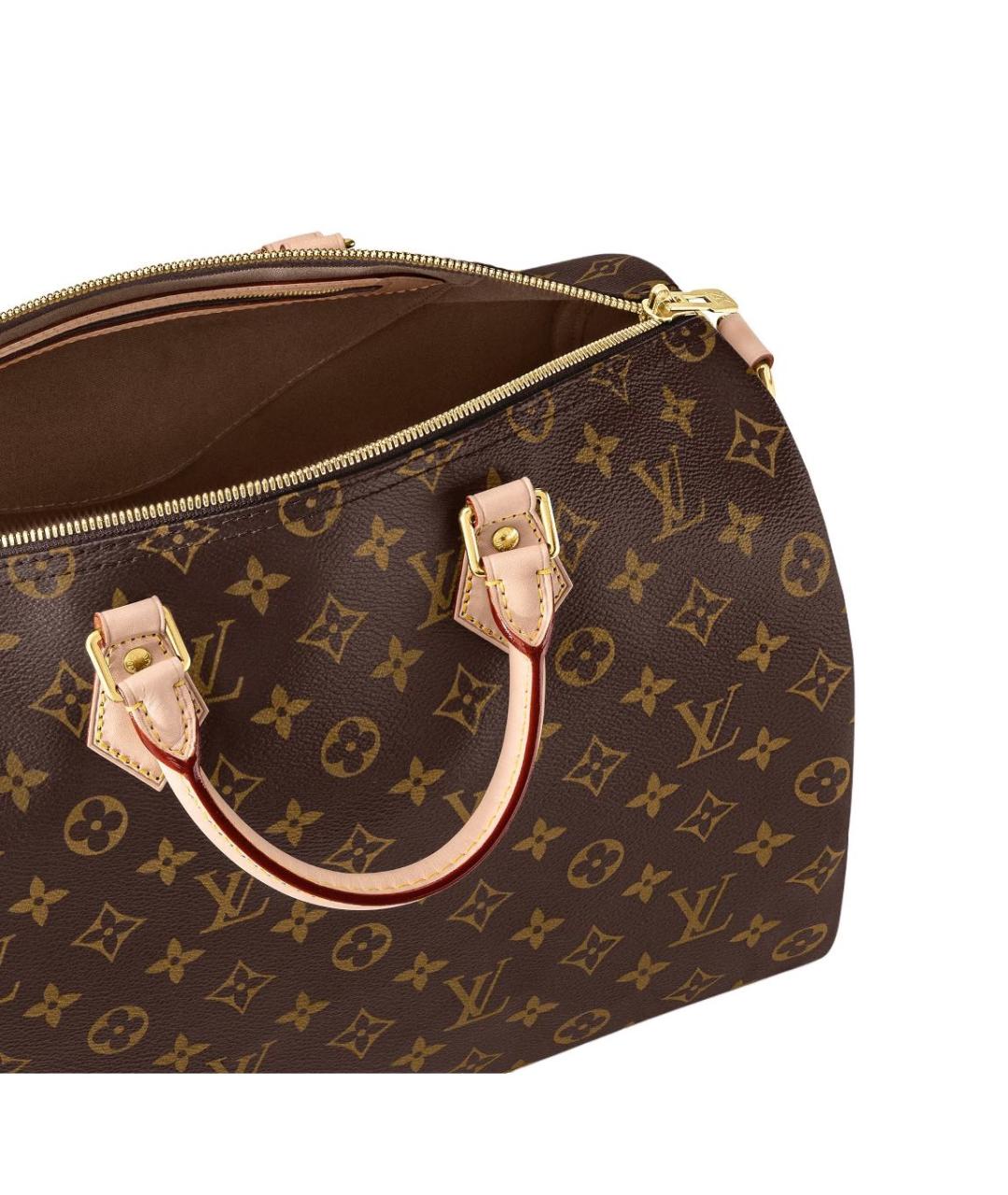LOUIS VUITTON Коричневая сумка с короткими ручками, фото 5