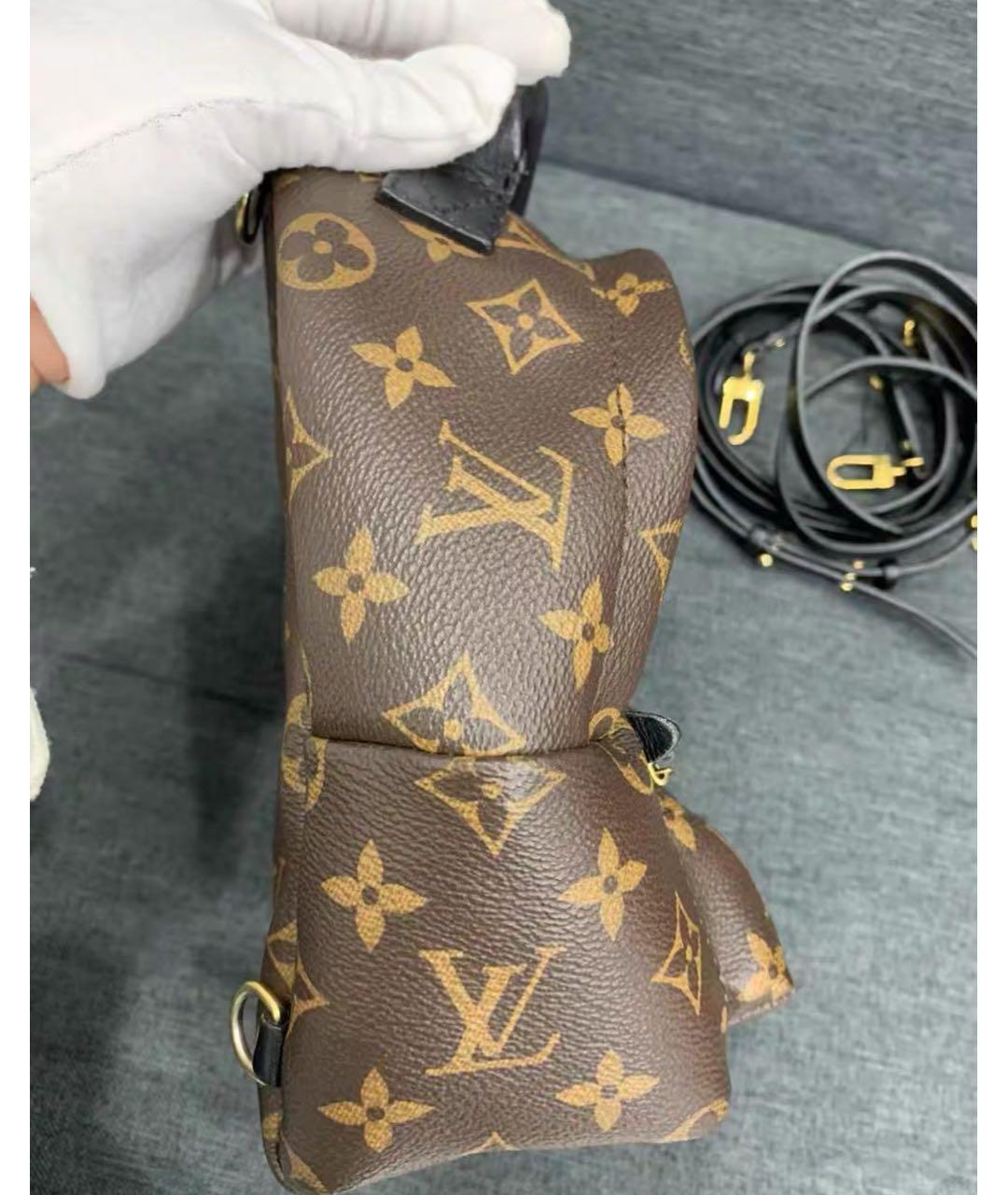 LOUIS VUITTON Коричневый рюкзак, фото 7