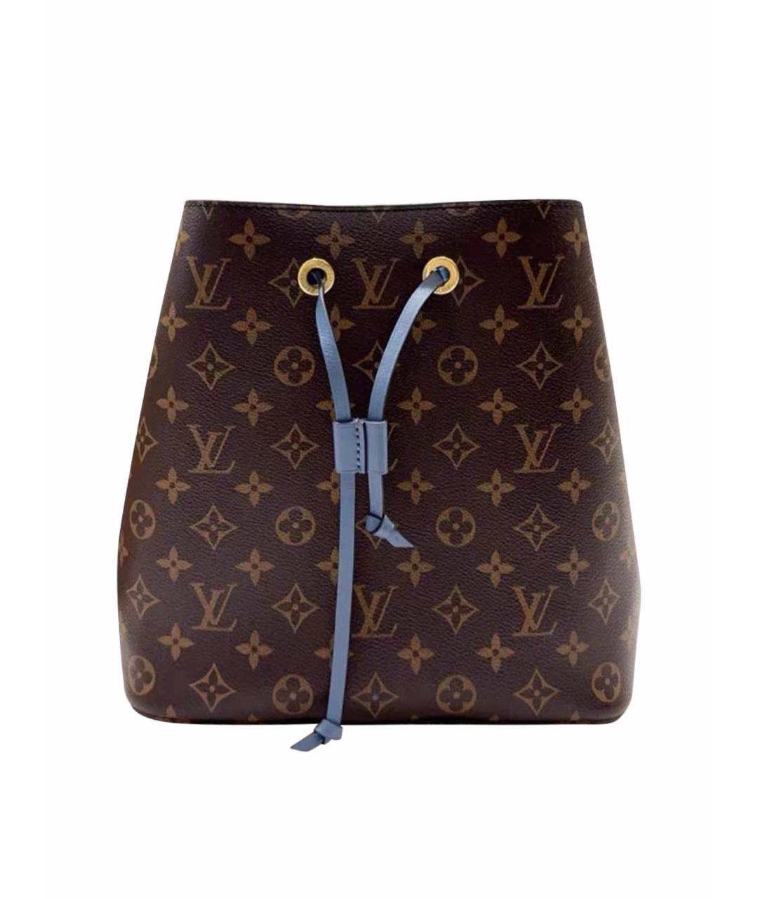 LOUIS VUITTON Голубая кожаная сумка тоут, фото 1