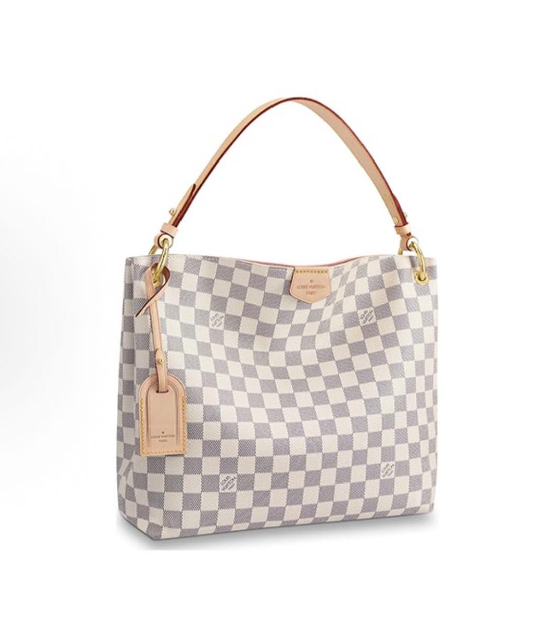 LOUIS VUITTON Белая сумка с короткими ручками, фото 7