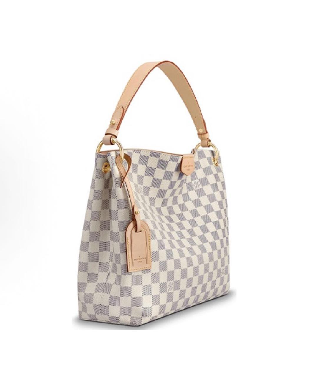 LOUIS VUITTON Белая сумка с короткими ручками, фото 2