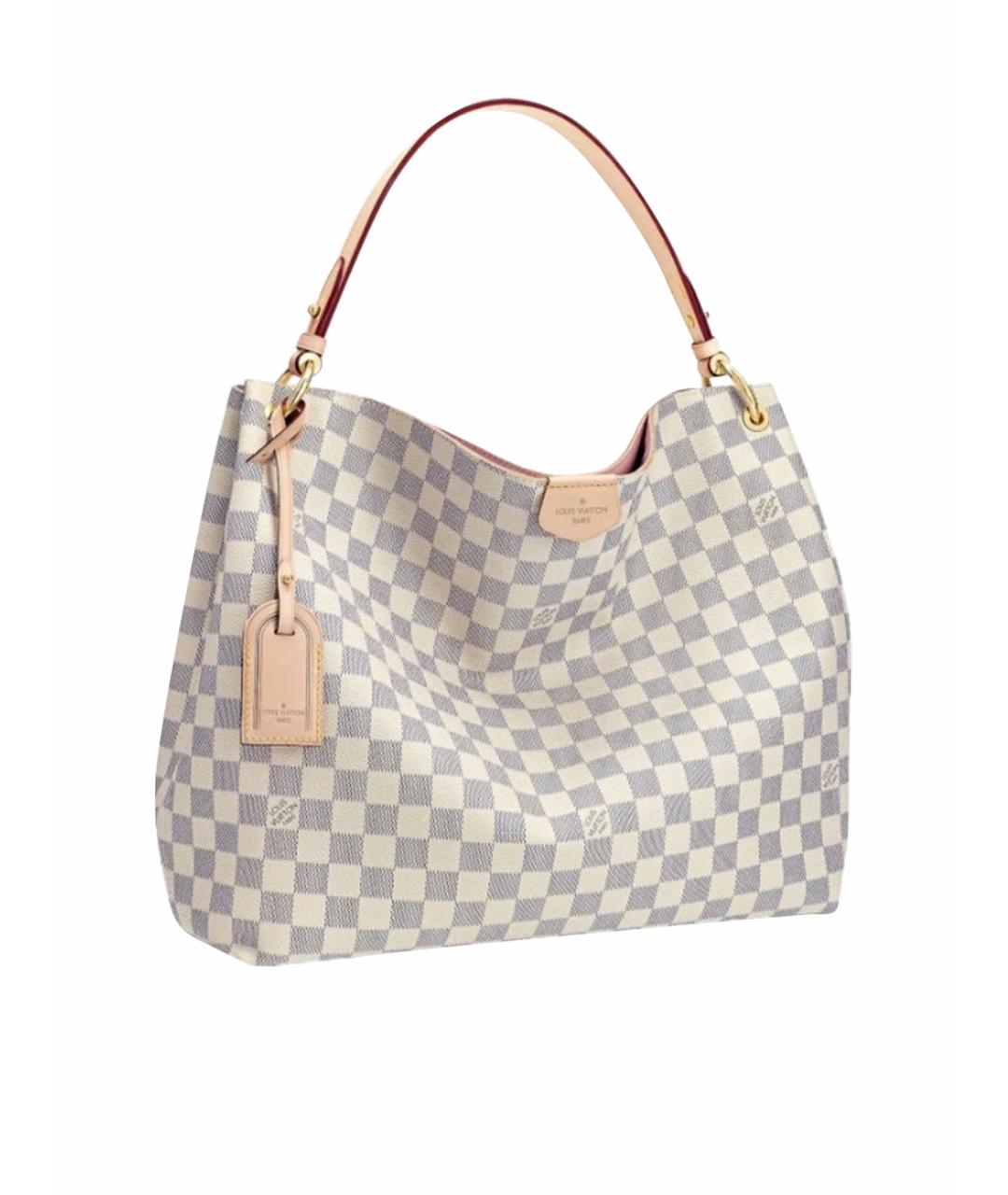 LOUIS VUITTON Белая сумка с короткими ручками, фото 1