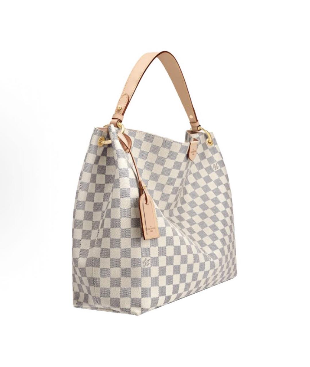 LOUIS VUITTON Белая сумка с короткими ручками, фото 2