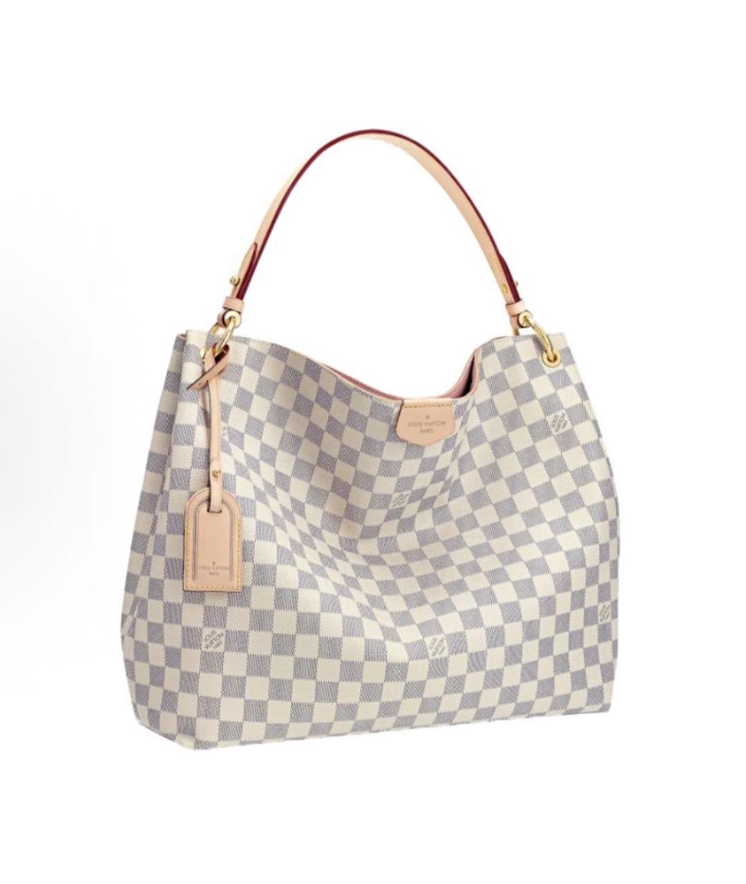 LOUIS VUITTON Белая сумка с короткими ручками, фото 6