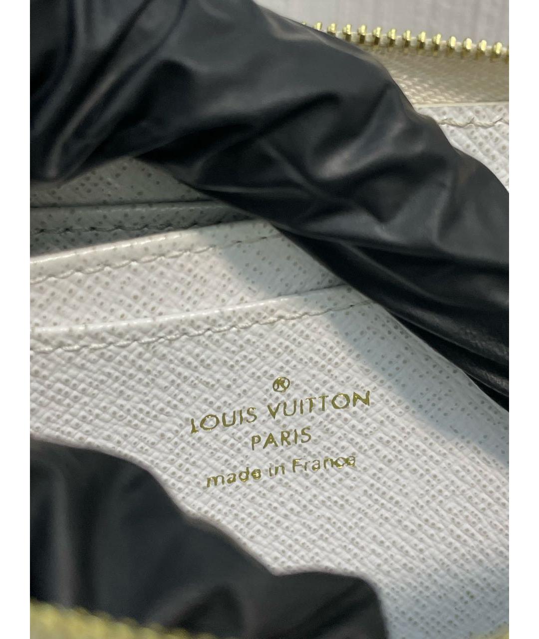 LOUIS VUITTON Белый кожаный кошелек, фото 8